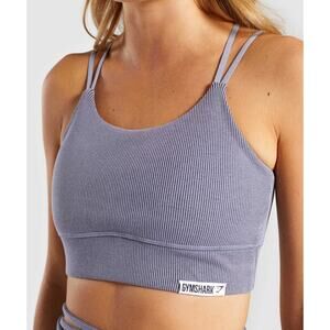Gymshark Lavender Cross Straps Soft Removable Cup Sports Bra